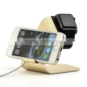 DuoStand Aluminum Charge Station Stand for Apple Watch & IPhone, Gold New thumbnail-4