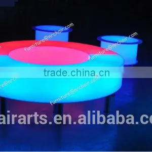 Shanghai Wholesale Nightclub Event Rental Outdoor Acrylic Led Illuminated Bench thumbnail-1