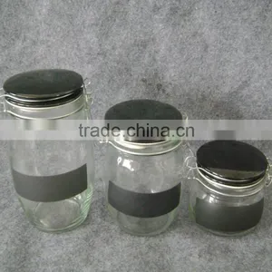 Airtight Glass Candy Jars With Glass Lid thumbnail-3