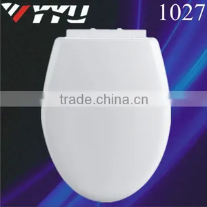 1027 Elongated Molded PP Toilet Seat With Easy Clean and Change Hinges thumbnail-1
