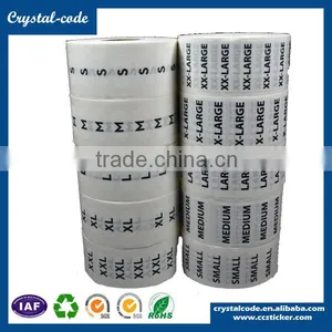 Clothing Size Labels and Stickers Clothing Tag thumbnail-5