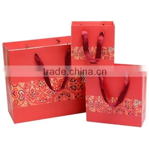 China Ethnic Red Paper Gift Bag thumbnail-2
