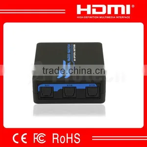 2014 New SPDIF Optical Audio Switch 3 To1With IR Remote Audio Swithcher Up to 40m With LED Indication thumbnail-1