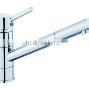 Chrome Commercial Pull Out Kitchen Faucet 8677-CP thumbnail-1