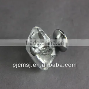 Hot Selling Crystal Glass Clear Knob for Furniture Decoration Drawer Handle thumbnail-1