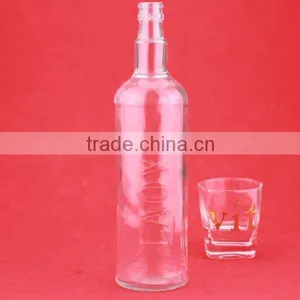 750ml Frosted Spirit Bottle Manufacturer Matte White Vodka Glass Bottle Custom Rum Bottle thumbnail-6