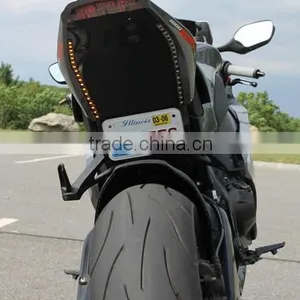 2 High Visibility LED Motorcycle Turn Signals Flexible Strip Blinker Directions thumbnail-2