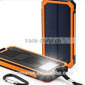Made in China Waterproof Solar Power Bank Solar Camping Light 8000mah Dual USB thumbnail-1