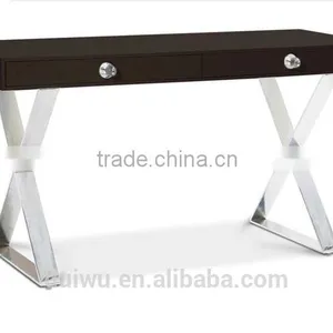 Latest Modern Wooden Executive Office Desk Side Table Design thumbnail-6
