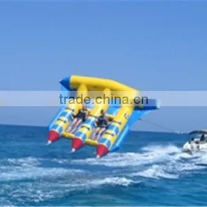 Crazy PVC Well Materia Water Toy,inflatable Flying Fish for Sea thumbnail-2