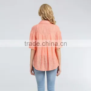 2016 Fashion Women Three Quarter Sleeve Shirts thumbnail-6