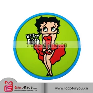 Perfect High Quality 4 Color Custom Printed Cmyk Photo Print Soft Pvc Rubber Beer Coaster thumbnail-6