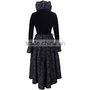 Devil Fashion 2015 Ladies Gothic Coat in Autumn CT005 thumbnail-5