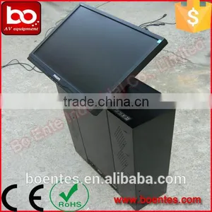 Motorized LCD Monitor Lift With 19 Inch LED Screen for Dubai Meeting Room thumbnail-3