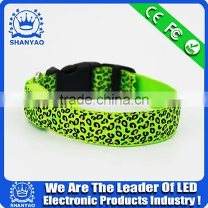 2015 Hot Selling Christmas LED Plastic Pet Collar With Leopard thumbnail-2
