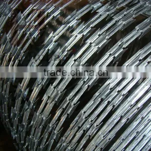 Hot-dip Galvanized Concertina Razor Barbed Wire thumbnail-1