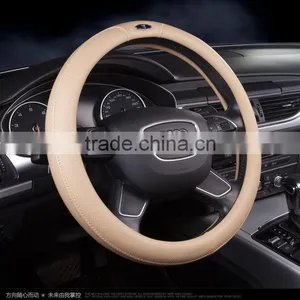 Frosted Car Steering Wheel Set of pu Leather Air Holes Danny Antiskid Rubber Inner Ring thumbnail-4