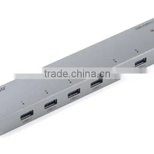 Wholesale OEM 7 Ports USB 3.0 Hub With Power Adapter,superspeed Usb Hub thumbnail-1