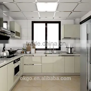 Popular Design Modern High Gloss Lacquering Finish Kitchen Doors thumbnail-4