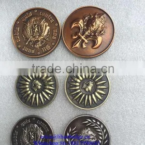2016 High End Custom Antique Bronze Metal Old Souvenir World Coins thumbnail-1