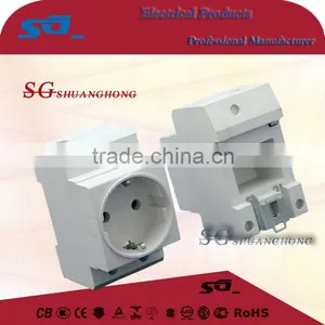 Din Rail Mounted Power Socket 10A 230V AC thumbnail-1