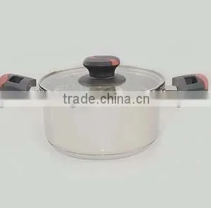 Modern Kitchen Designs 7PCS Stainless Steel Cookware Set With Two Colors Injection Bakelite Handle Non-stick Cookware thumbnail-4