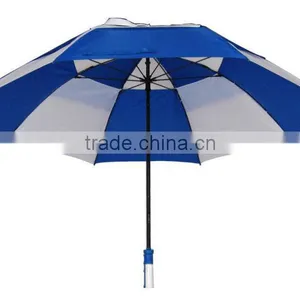 High Quality Rain Umbrella Windproof Double Canopy Golf Umbrellas With Air Vent thumbnail-1