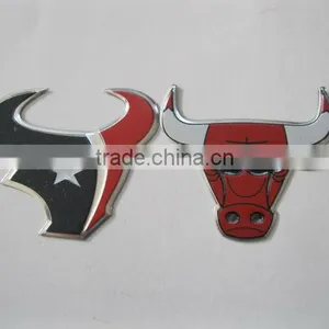 Animail Shape Embossed Aluminum Metal Sticker Label thumbnail-1