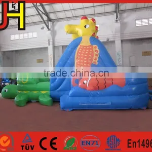 Hot Sale Inflatable Pool Side, Ocean Theme Turtle Bounce House, Pool Water Slide thumbnail-3