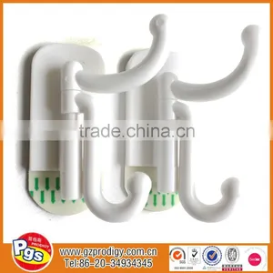 Hot Selling Small Plastic Strong Self Adhesive Wall Hanging Clothes Hooks thumbnail-4