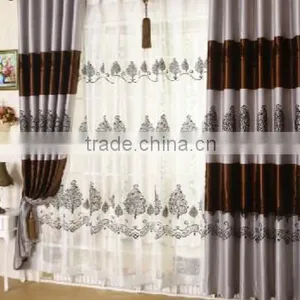 2015 Moden Flocd Blackout Fabric Window Curtain Home Textile Sun Protection Curtain thumbnail-6
