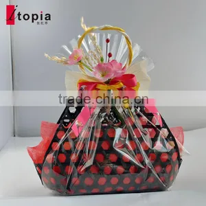 Wholesale Black Weaving Bamboo Fruit Basket thumbnail-1