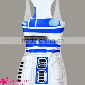 2015 New Design Ladies Tank Tops With Moive Printed thumbnail-2