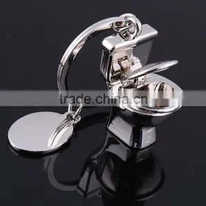 DIY Closestool Metal Key Chains/ Excellent Gift Closestool Key Rings thumbnail-1