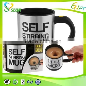Automatic Self Stirring Mug Custom Coffee Travel Mugs thumbnail-2