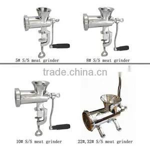 5# 8# 10# #12 22# 32# Cast Iron Electroplate Tinned Hand Operate Meat Mincer Manual Meat Grinder thumbnail-3