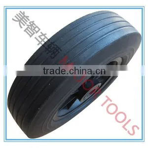 10x2 Solid Rubber Wheel With Plastic Rim thumbnail-2
