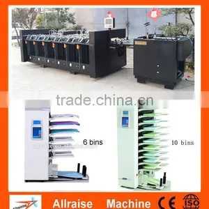 6/10/12 Stations Office Paper Collator Machine, Industrial Paper Gathering Machine, Paper Collating Assembly Machine thumbnail-2