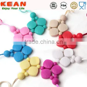 New Fashion DIY Baby Teething Chewable Beaded Necklace thumbnail-3