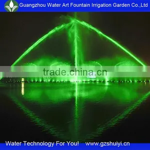 Large Dancing Outdoor Water Floating Fountain in the Lake thumbnail-1