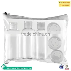 7 Pcs Travel Set Lightweight Personal Skin Care Empty Designer Plastic Lotion Bottles thumbnail-4