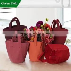 Green Field Garden Canvas Flower Planter,Canvas Beautiful Garden Planter thumbnail-1