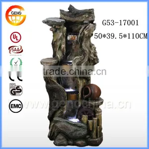 Feng Shui Polyresin Crafts Artificial Rockery Water Fountain thumbnail-1