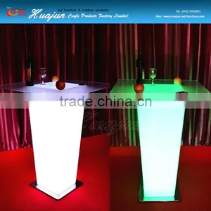 Glass Top Remote Control Led Dining Table thumbnail-5