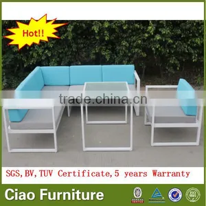 Garden Sectional Sofa Modern Design Aluminum Sofa Set Outdoor Furniture thumbnail-6