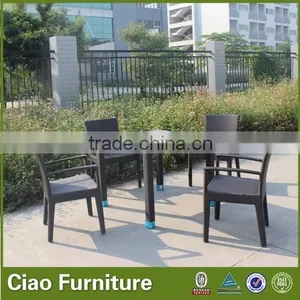 All Weather Outdoor Patio Furniture Restaurant Rattan Dining Set thumbnail-1