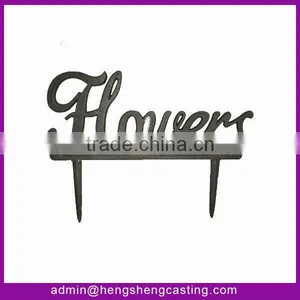 CAST IRON DECORATIVE PART IN FLOWER STYLE thumbnail-1