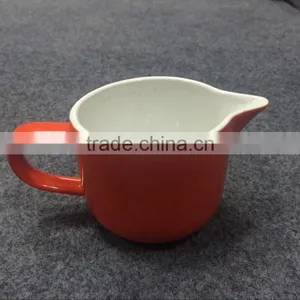 Ceramic Red Milk Pot 180 ml thumbnail-1