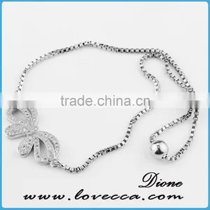 2017 Wholesale Gold Pave Link Bracelet thumbnail-3