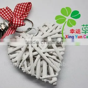 2012 Christmas Crafts Wicker Hanging Heart With Bell and Bowknot & Wicker Christmas Crafts thumbnail-1